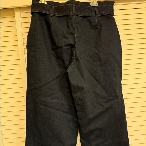 A new Day Dark Blue Cropped Belted Chinos Women’s Sz 18 NEW Pants Slacks - Picture 4 of 9